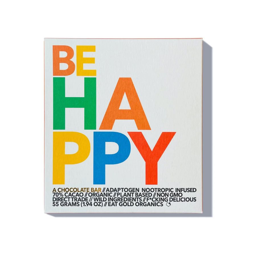 Photograph of product: Be Happy - Chocolate Bar