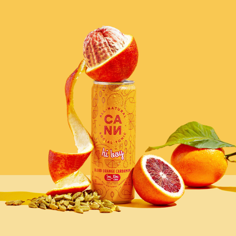 Photograph of Product: Cann - Blood Orange Cardamom 12oz (3mg THC 6mg CBD)