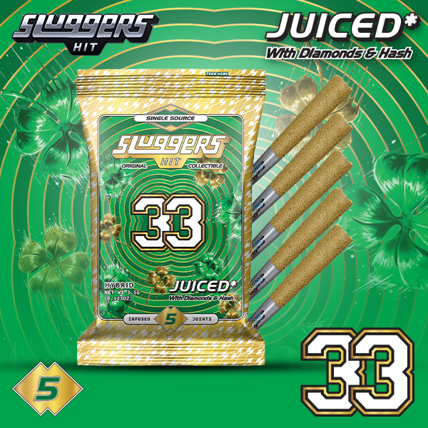Photograph of product: Sluggers - 33 - 5pk Infused PR's