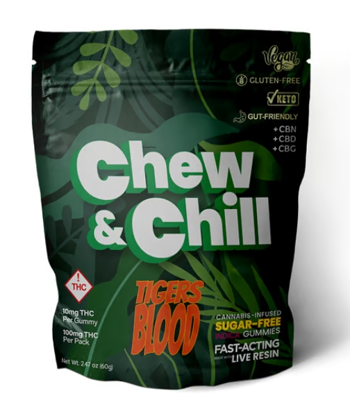 Photograph of product: Chew&Chill - Tigers Blood -20pk