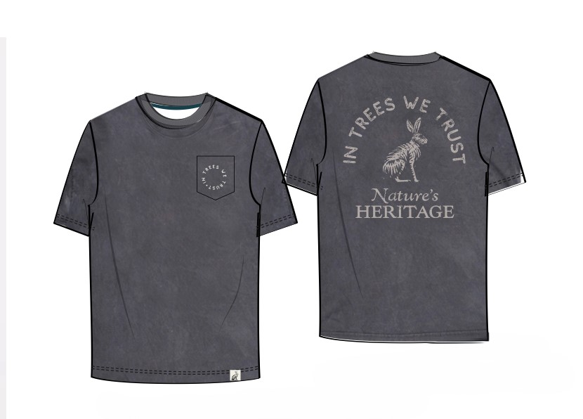 Photograph of product: Natures Heritage Unisex Dye Pocket Tee - Medium