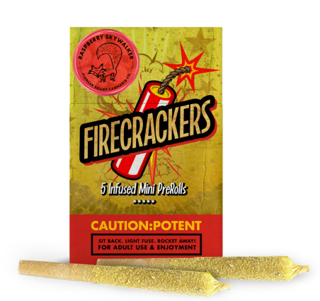 Photograph of product: Raspberry Skywalker OG - Firecrackers 5pk - PVX