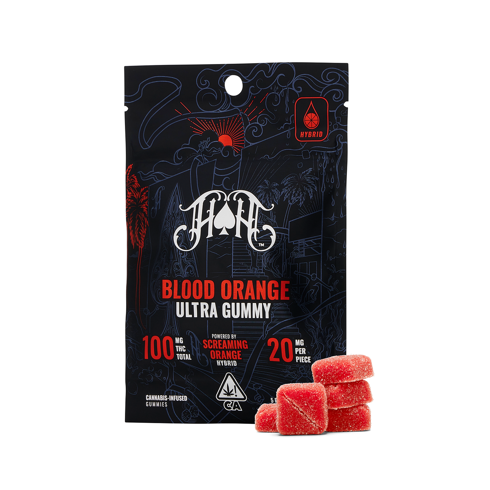 Photograph of product: 5pk Blood Orange Gummies - Heavy Hitters
