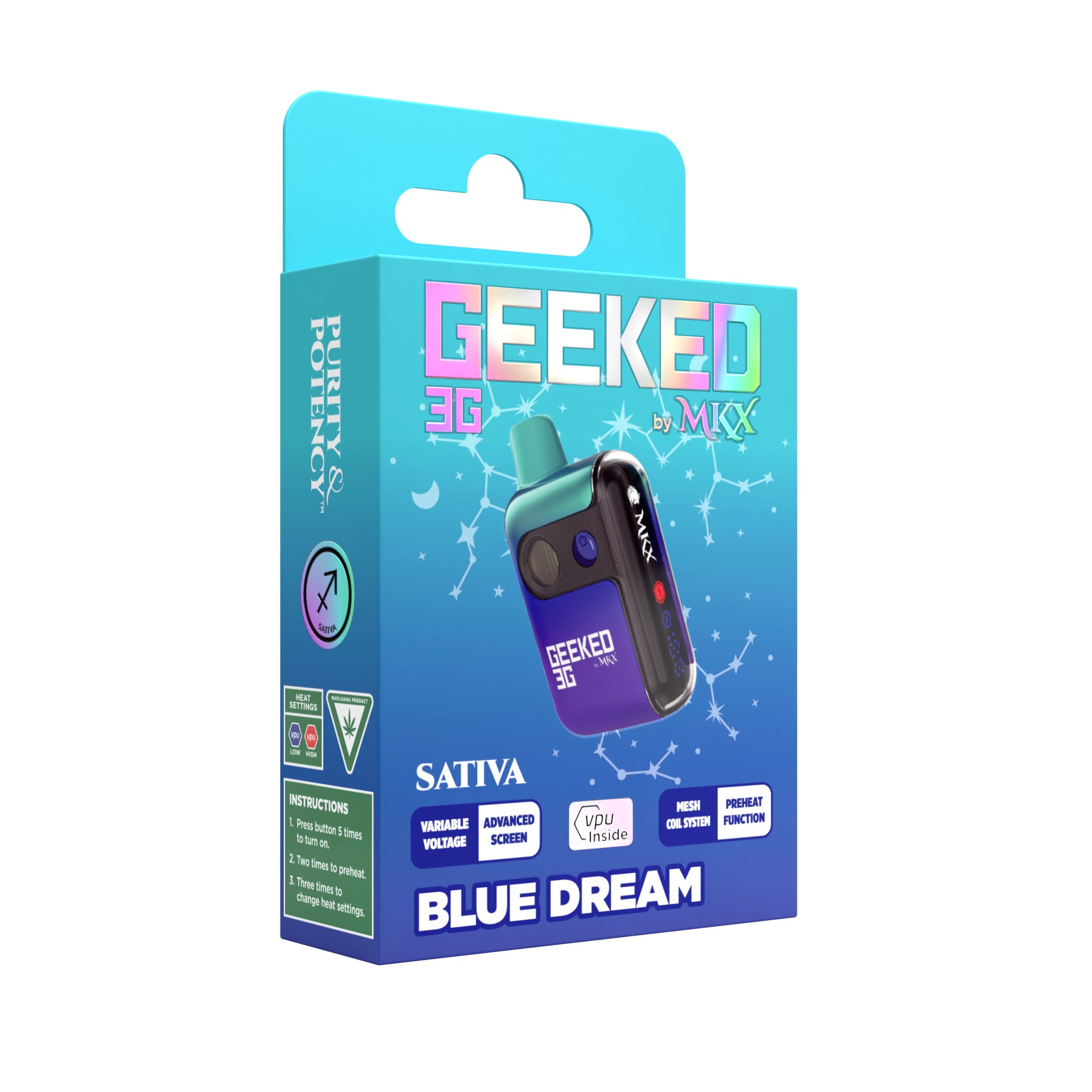 Photograph of product: Blue Dream | 3G Disposable Vape