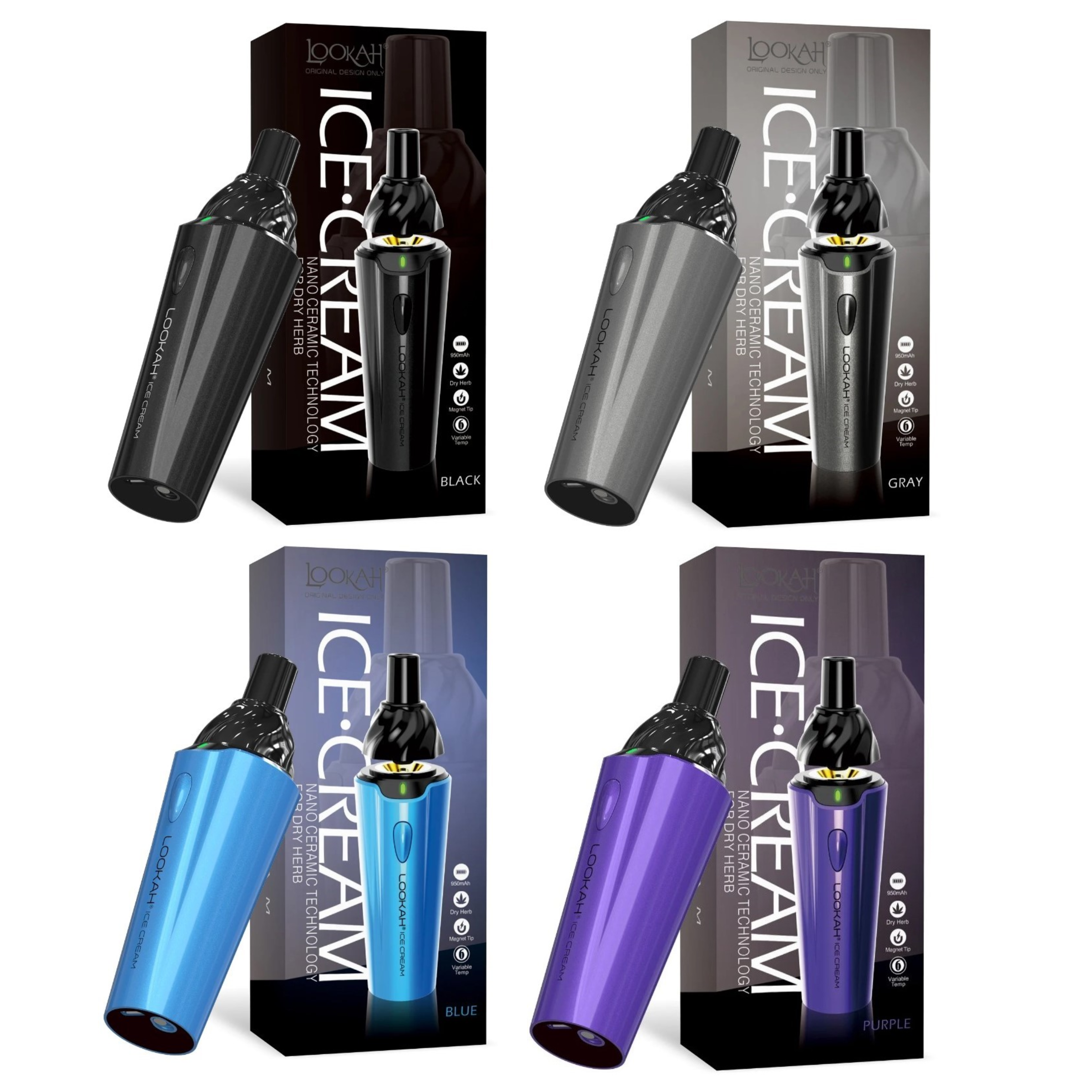 Photograph of product: Lookah Ice Cream Dry Herb Vaporizer | Assorted