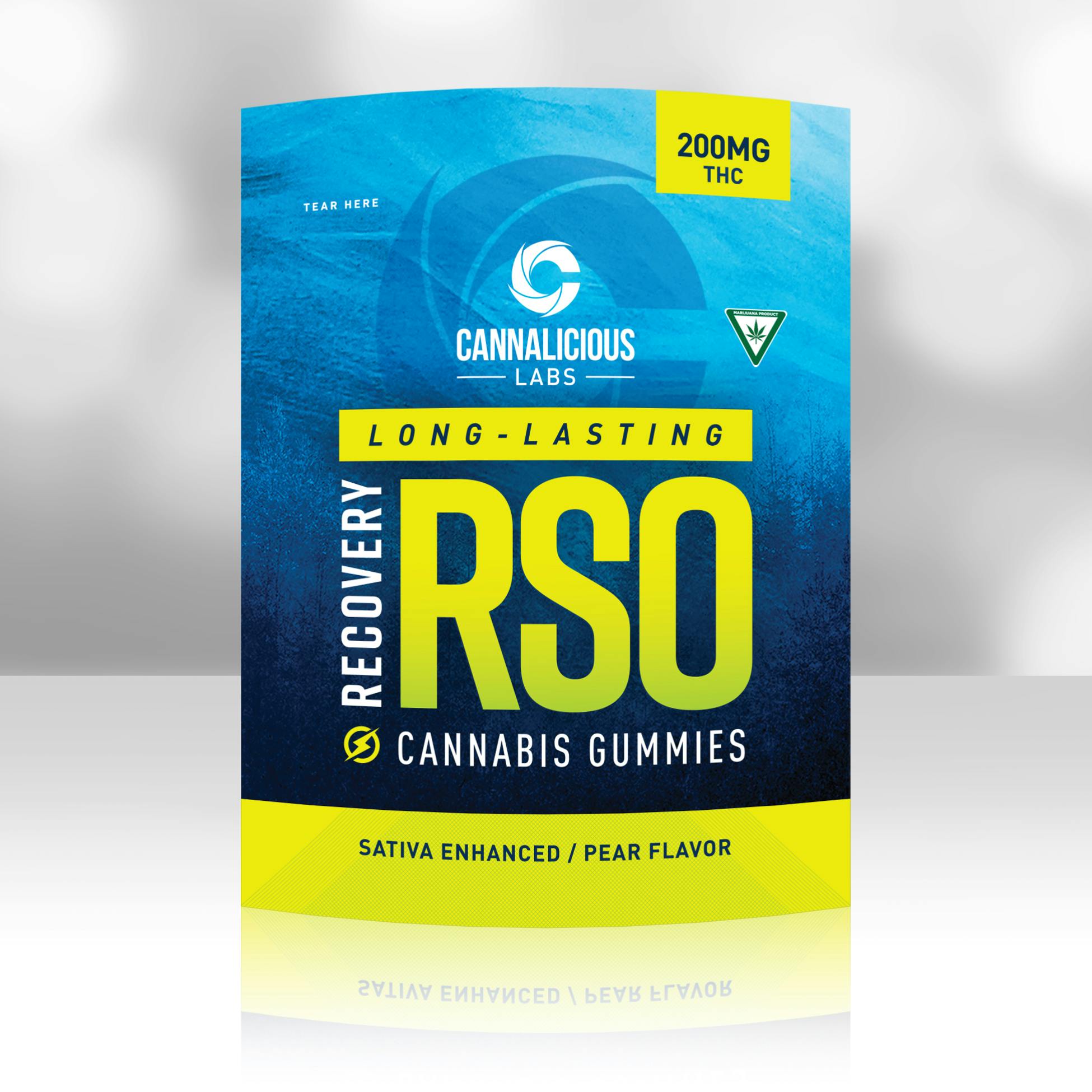 Photograph of product: Cannalicious - 200mg RSO Recovery Gummies - Pear