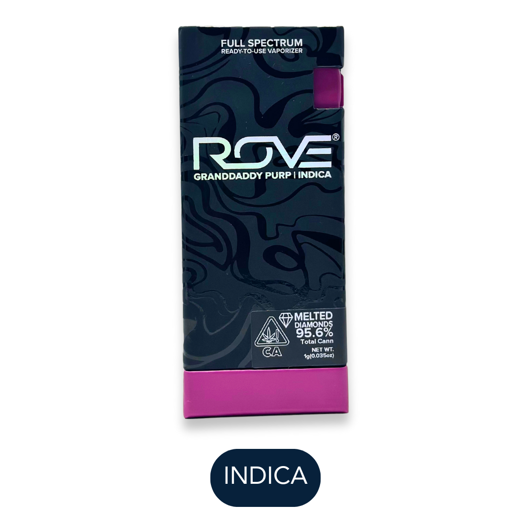Photograph of product: Rove - Live Resin - Granddaddy Purp I - RTU - 1.0g