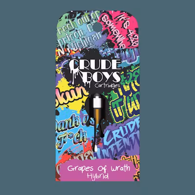 Photograph of product: Crude Boys | Vape Cartridge | Grapes of Wrath
