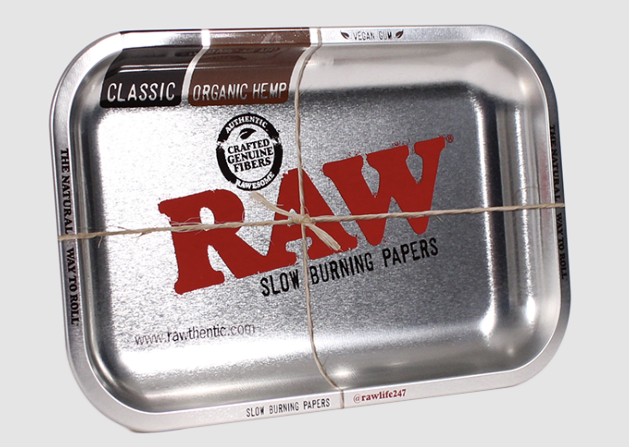 Photograph of product: RAW - Large Silver Rolling Tray