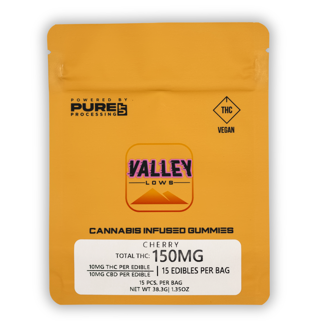 Photograph of Product: Cherry 1:1 THC:CBD | 10mg - 15 Count