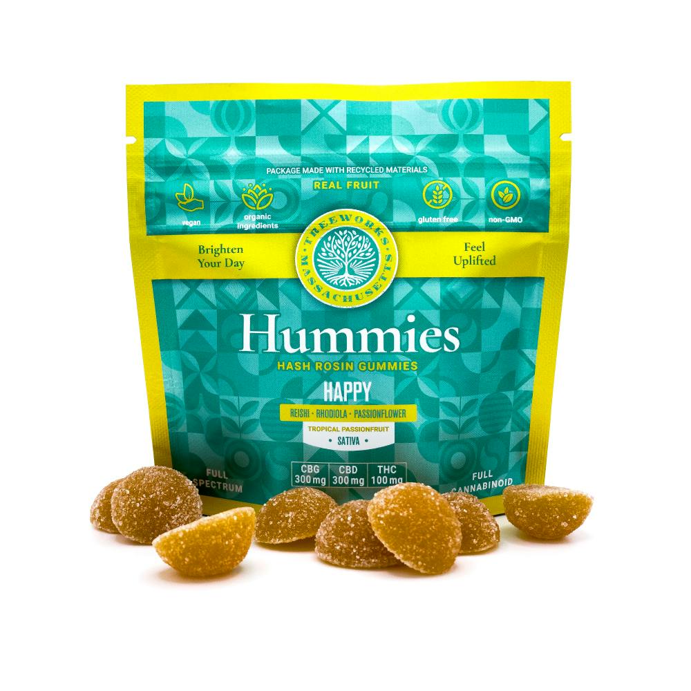 Photograph of product: Happy Hummies - Oui'd - 700mg TAC (300mg CBG | 300mg CBD | 100mg TH-oui) - 