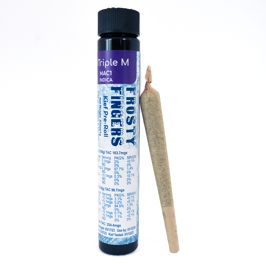 Photograph of Product: Kief Preroll - Baby Yoda/Garlic Icing - Indica [1g]