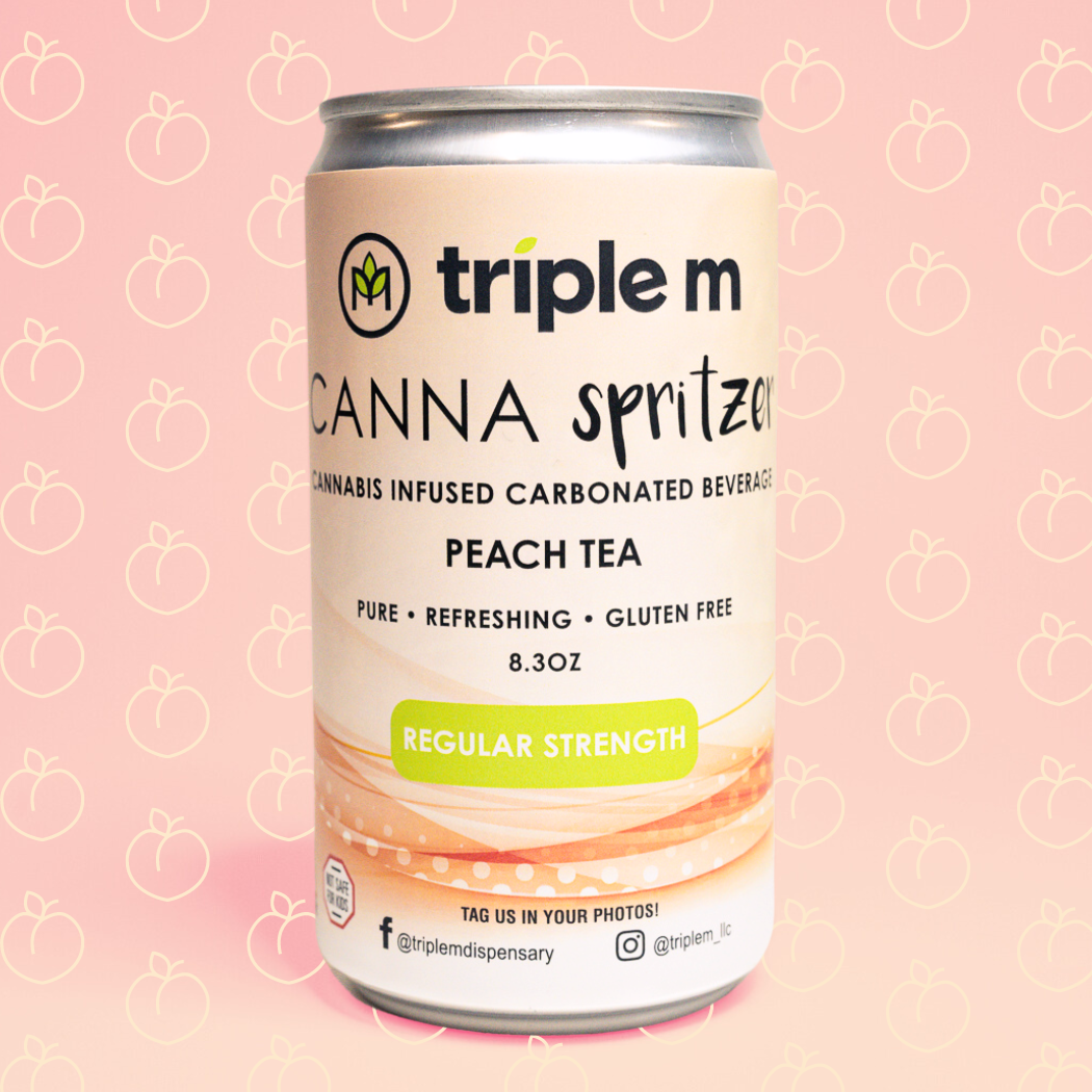 Photograph of product: Canna Spritzer (Low) - Peach Tea [7.5oz]