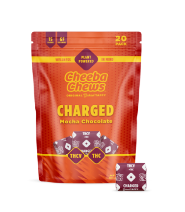 Photograph of product: Charged Mocha Chocolate Taffy | Chews | 100mg | 5:1 TH-oui:TH-ouiV + Caffeine | Oui'd