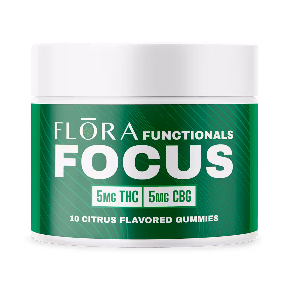 Photograph of product: Flora - Functionals Focus Orange - 5mg TH-oui + 5mg CBG