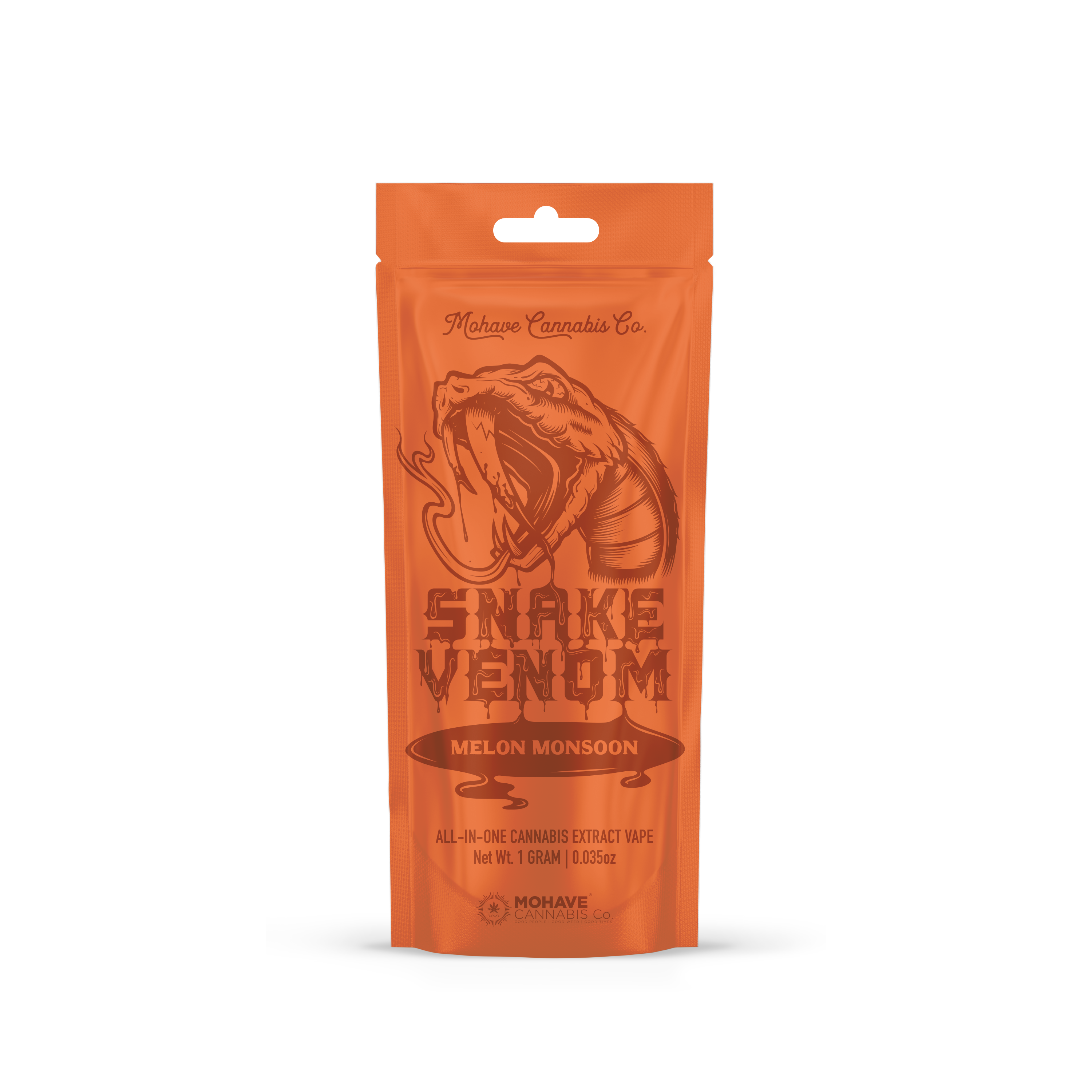 Photograph of product: Mohave Snake Venom AIO Disposable Vape 1g Melon Monsoon
