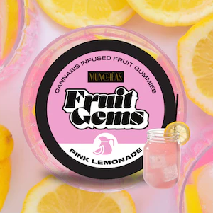 Photograph of product: Gummies - Pink Lemonade Fruit Gems - 20 Pcs - 100mg