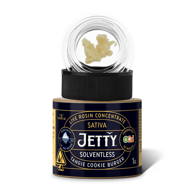 Photograph of product: Tangie Cookie Burger | 1g Live Rosin Concentrate