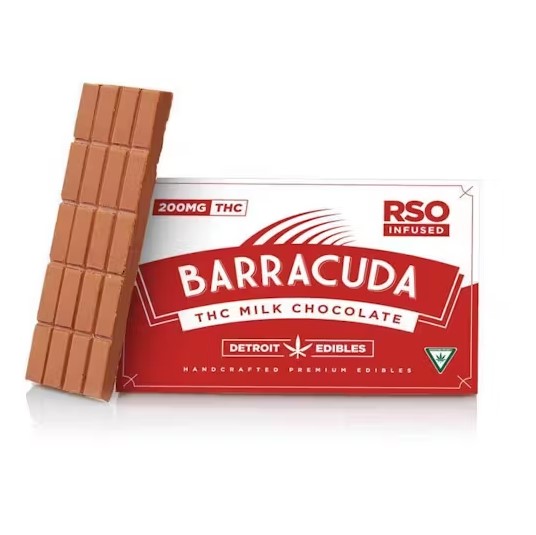 Photograph of product: Detroit Edibles - Milk Chocolate Bar + RSO - 200mg