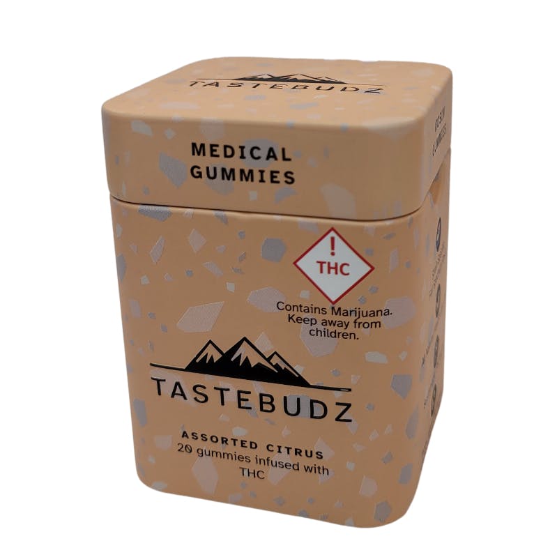 Photograph of product: TasteBudz- Assorted Citrus Flavors Gummies 20pk 500mg TH-oui