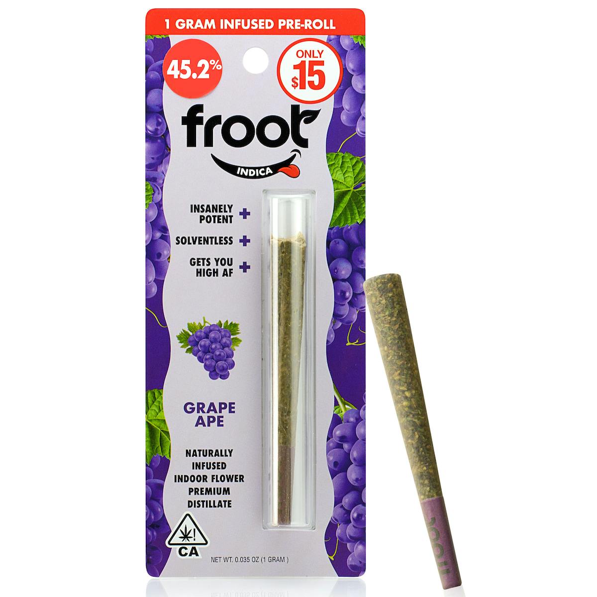 Photograph of product: Froot - Grape Ape - Indoor - Infused