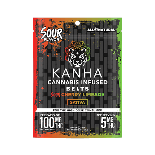 Photograph of product: Sour Cherry Limeade | 100mg Belts