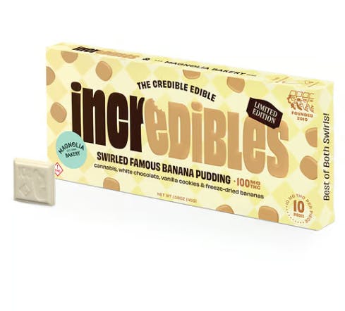Photograph of product: Incredible | Banana Pudding | Edibles | Chocolate