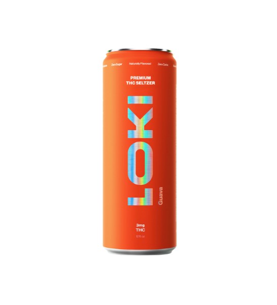Photograph of product: Beverage | Loki | Guava TH-oui Seltzer | Single