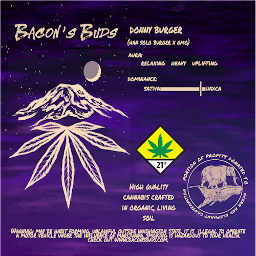 Photograph of product: Bacon's Buds: Donny Burger (I) 2pk/ - Preroll