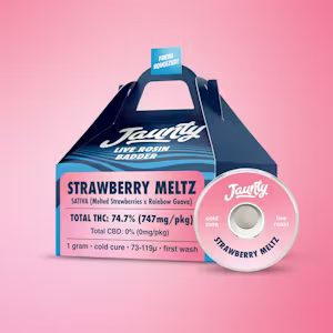 Photograph of Product: Jaunty | Strawberry Meltz | Live Rosin Badder