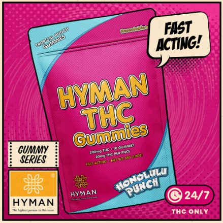 Photograph of product: Hyman - Honolulu Punch 200mg All Day Gummies