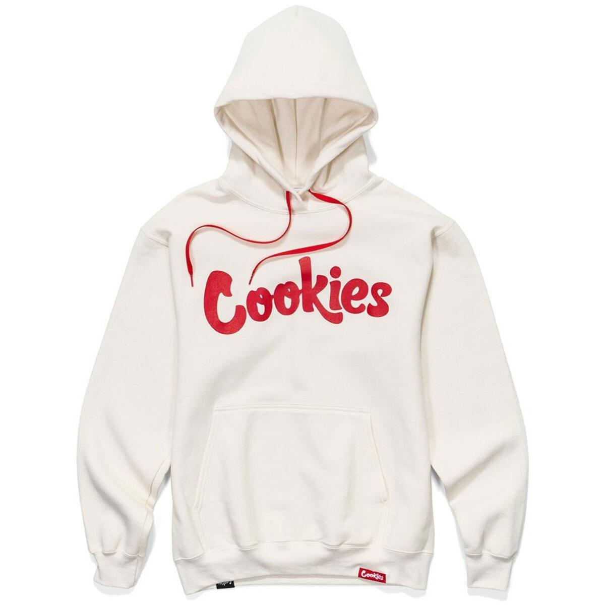Photograph of product: COOKIES Original Logo Hoodie - Cream/Red - XL
