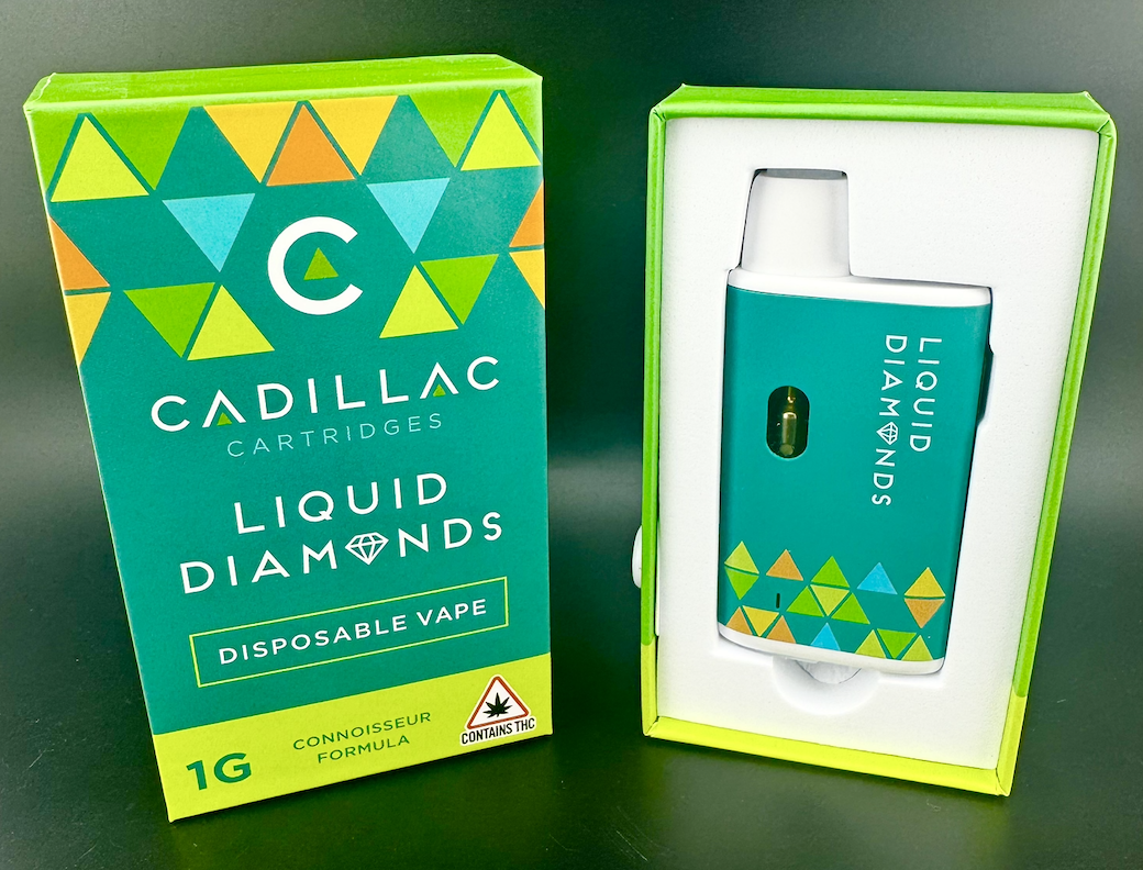 Photograph of product: Blueberry Liquid Diamond Disposable | Cadillac