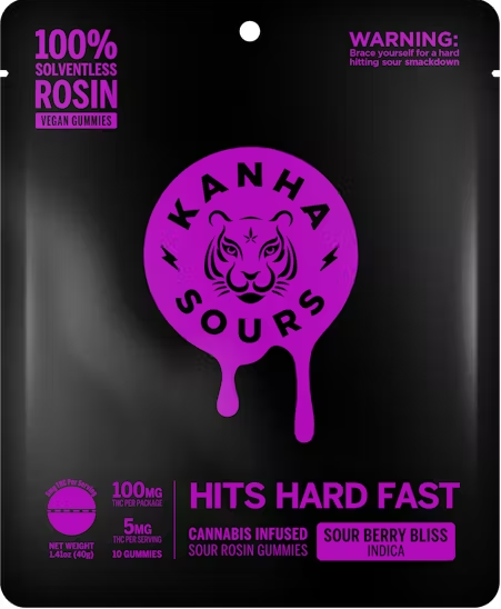 Photograph of product: Sour Berry Bliss (I) - Vegan Nano Rosin Gummies (100mg)
