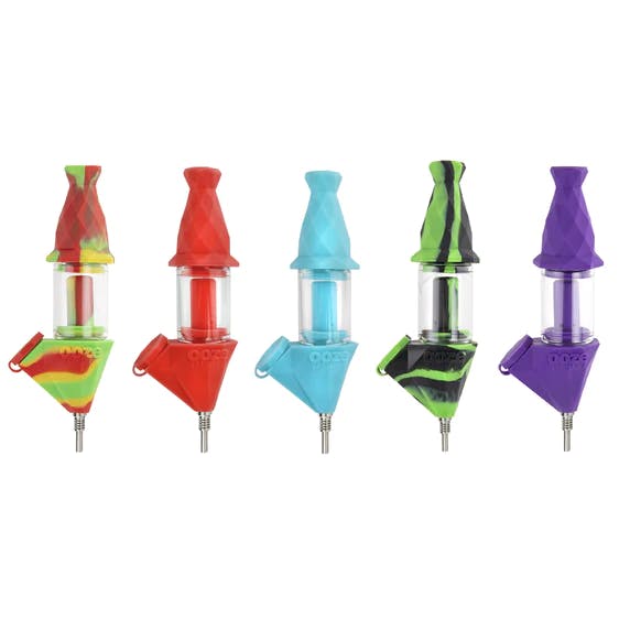 Photograph of product: Ooze Bectar Silicone Waterpipe & Nectar Collector- Scarlett