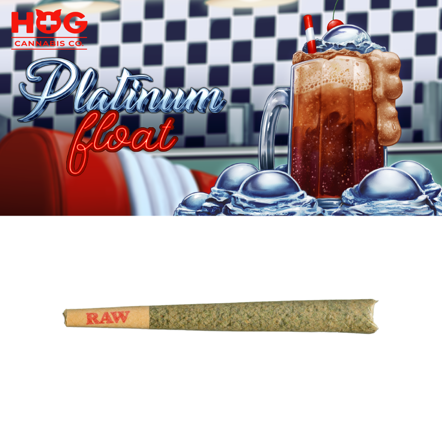 Photograph of product: 1.2g Platinum Float PreRoll
