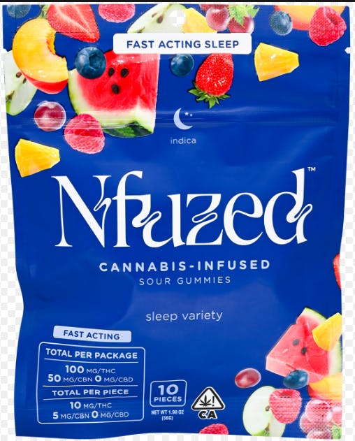 Photograph of product: Nfuzed Gummies - Assorted Sleep (10mg)