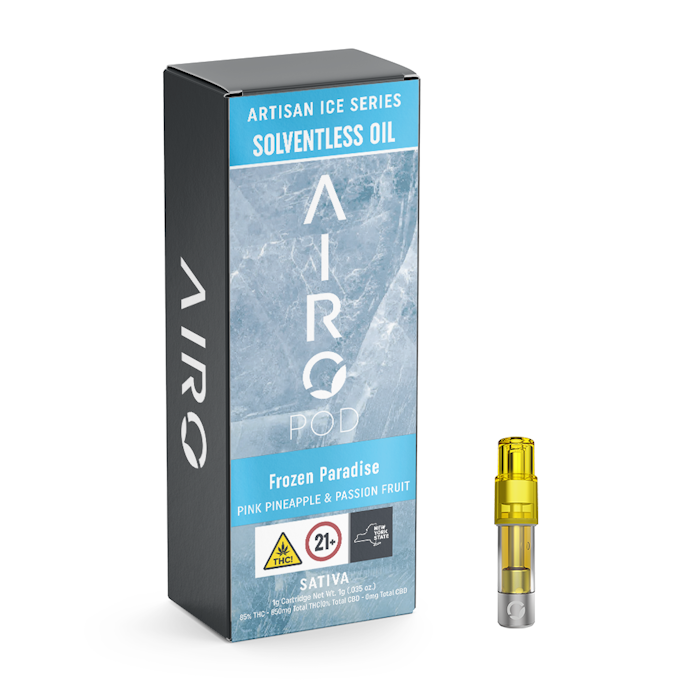 Photograph of product: Frozen Paradise | AiroPod Solventless Vape Cartridge | 1G