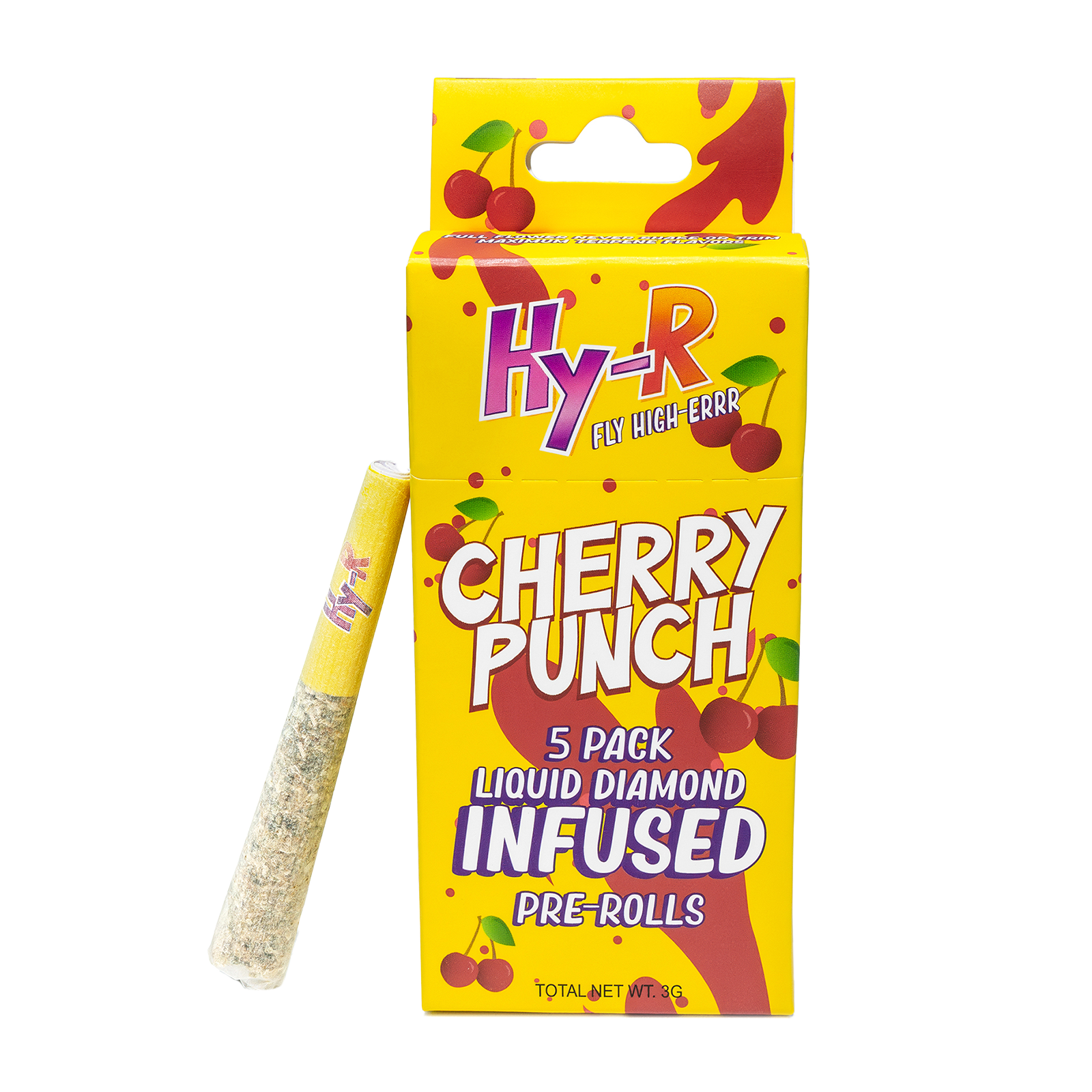 Photograph of product: Cherry Punch 5 Pack (3.0g Total) Infused Prerolls