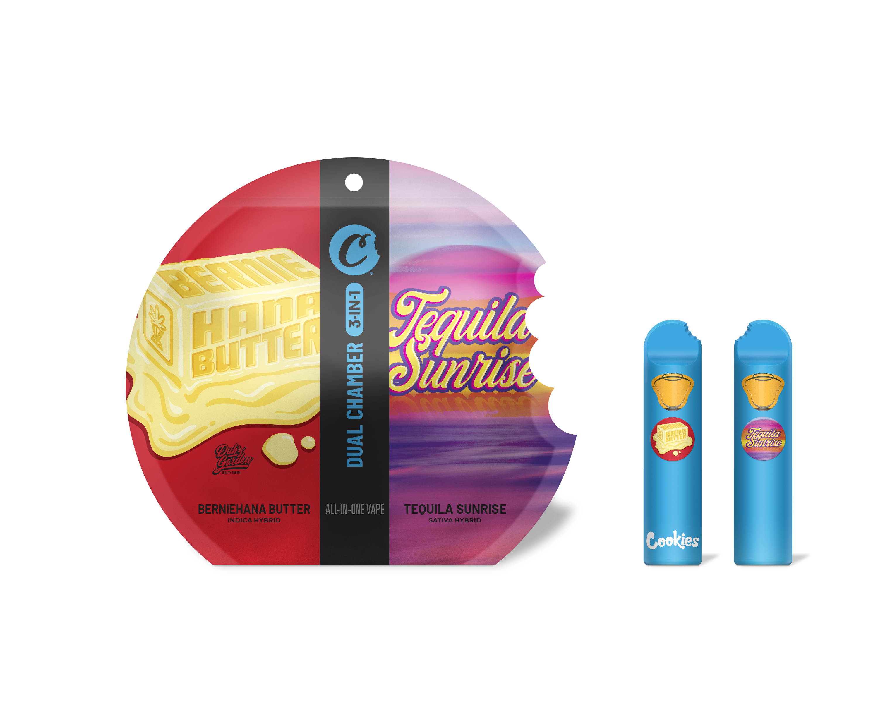 Photograph of product: Cookies | Berniehana Butter x Tequila Sunrise | CDT Disposable | 2g