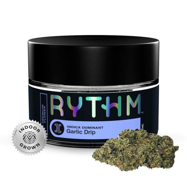 Photograph of product: Garlic Drip | Premium Flower | Oui'd | 3.5g