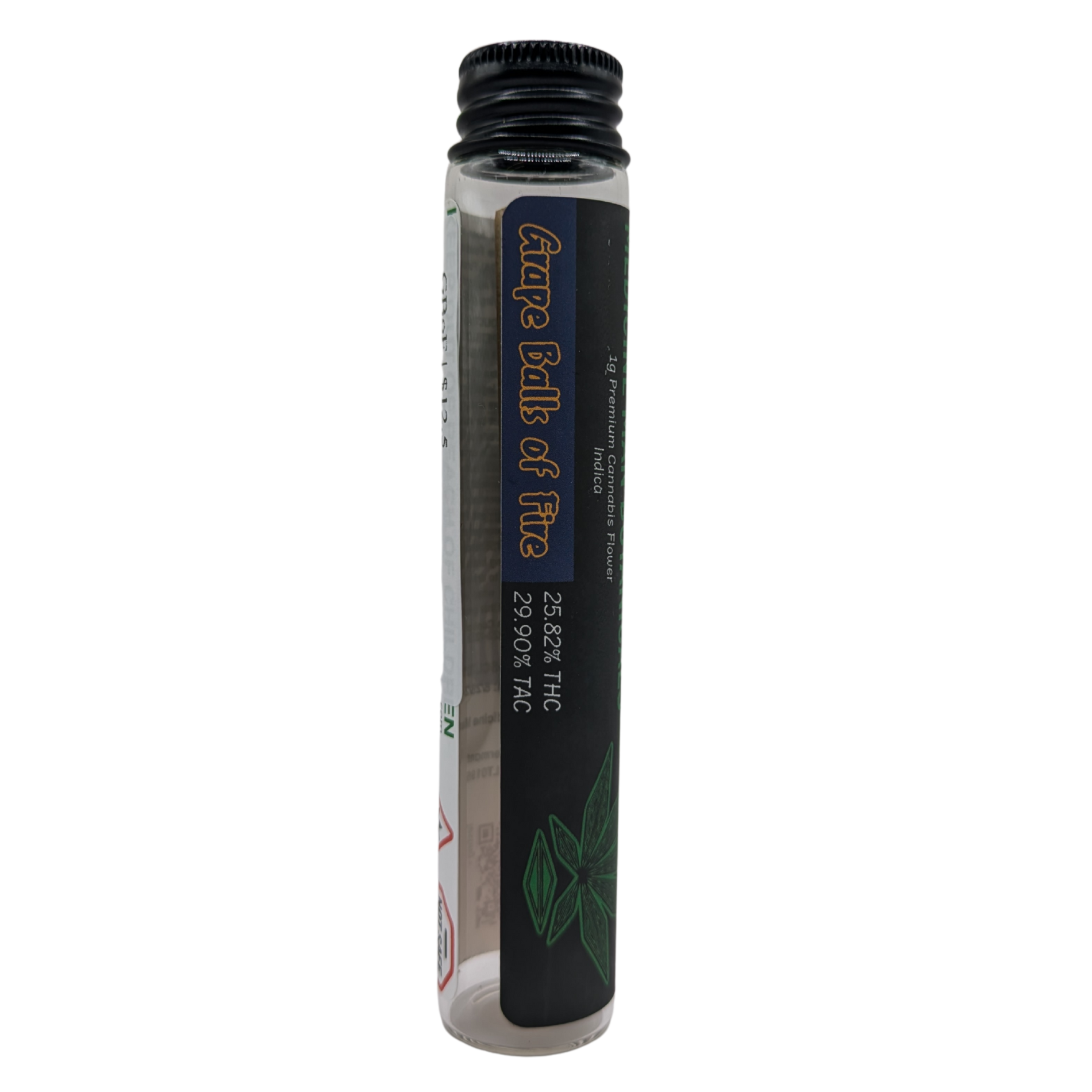Photograph of product: Grape Balls of Fire | 1g Pre-Roll |