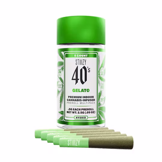 Photograph of product: 40's 5-Pack Infused Pre-Roll - Gelato
