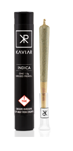 Photograph of Product: Kaviar Indica Infused Pre-Roll 1.5g