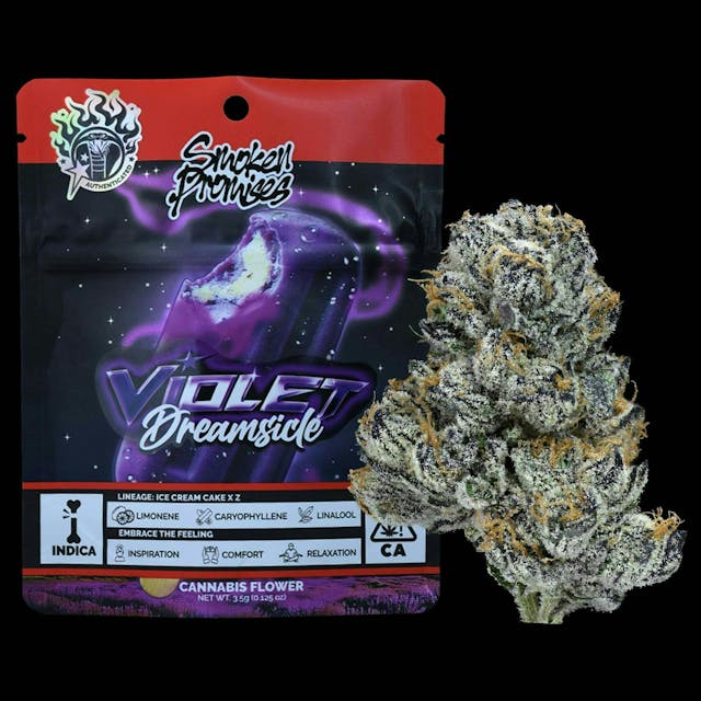 Photograph of product: Violet Dreamsicle | 3.5g Flower