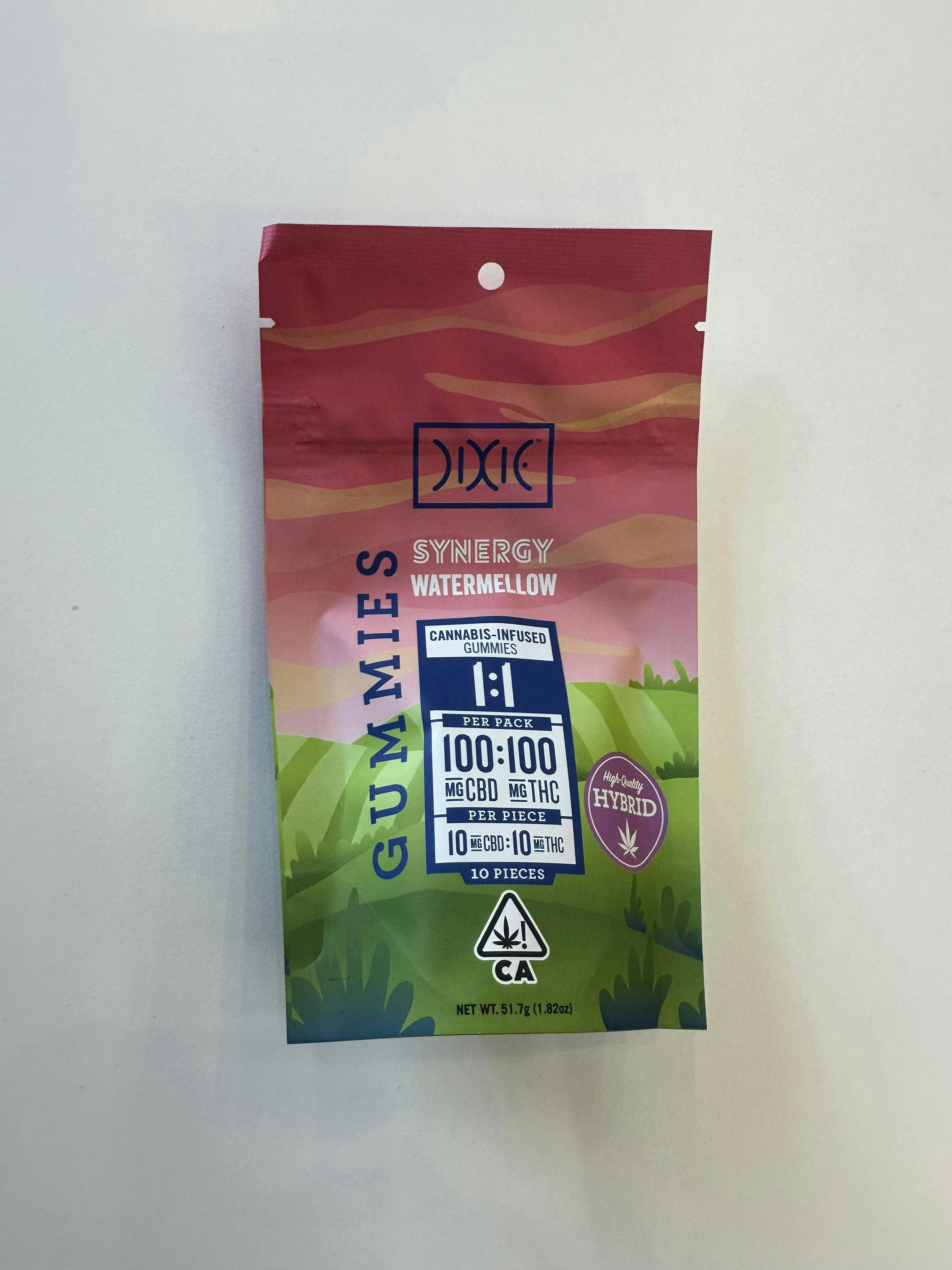 Photograph of product: Dixie - Dixie Gummies Synergy Watermellow (12)