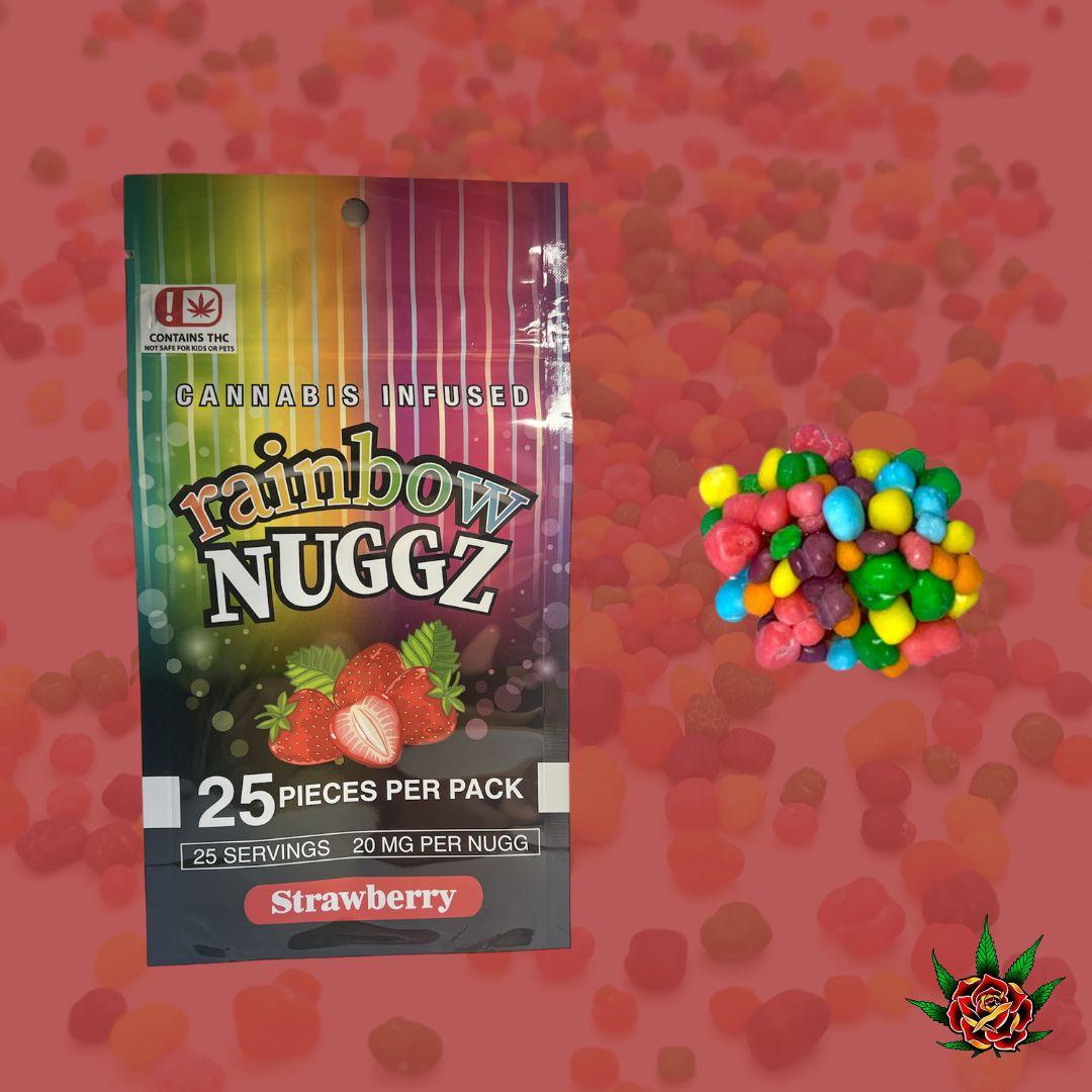 Photograph of Product: Eden Rose- Gummy-Rainbow Nuggz-Strawberry