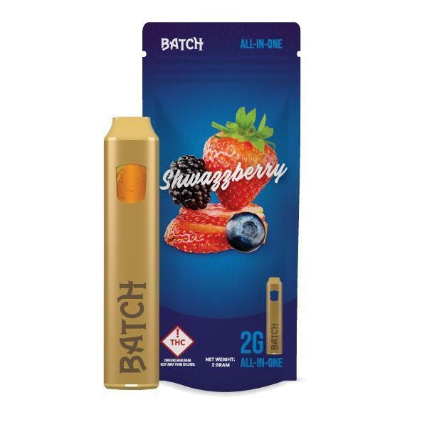 Photograph of product: Batch Shwazzberry Disposable Cartridge 2g