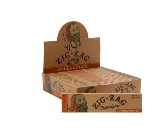 Photograph of product: Unbleached King Slim Papers | Zig Zag