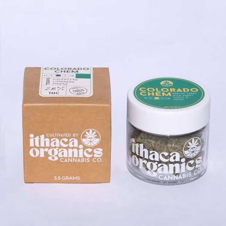 Photograph of product: Ithaca Organics | Colorado Chem Flower 3.5g | Hybrid